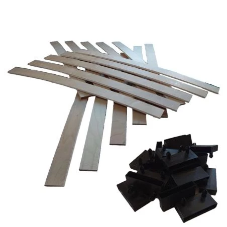 15 lattes + embouts - 780x53x8 mm - lit 160 - pour sommier / bz / clic clac 15 lattes + embouts - 780x53x8 mm - lit 160 - pour sommier / bz / clic clac