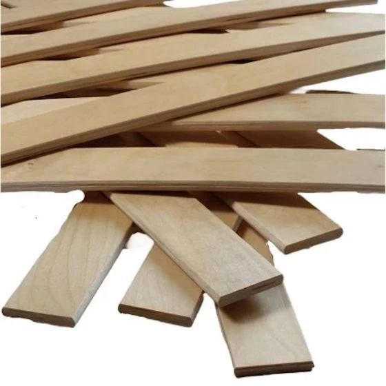15 lattes + embouts - 780x53x8 mm - lit 160 - pour sommier / bz / clic clac