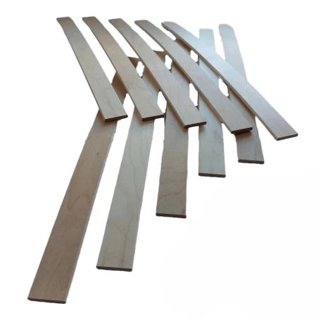 10 lattes - 780x53x8 mm - lit 160 - pour sommier / bz / clic clac 10 lattes - 780x53x8 mm - lit 160 - pour sommier / bz / clic clac