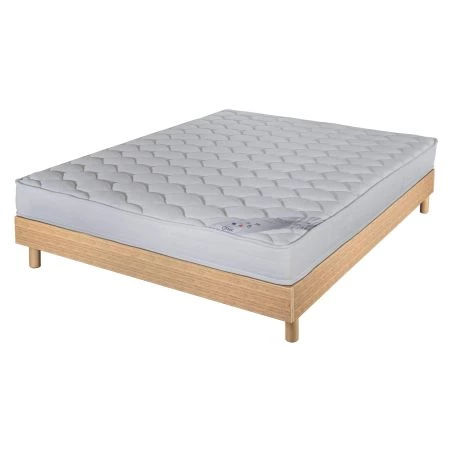 Sommier + Pieds + Matelas Chêne Oak DecoKit 160x200 Sommier + Pieds + Matelas Chêne Oak DecoKit 160x200