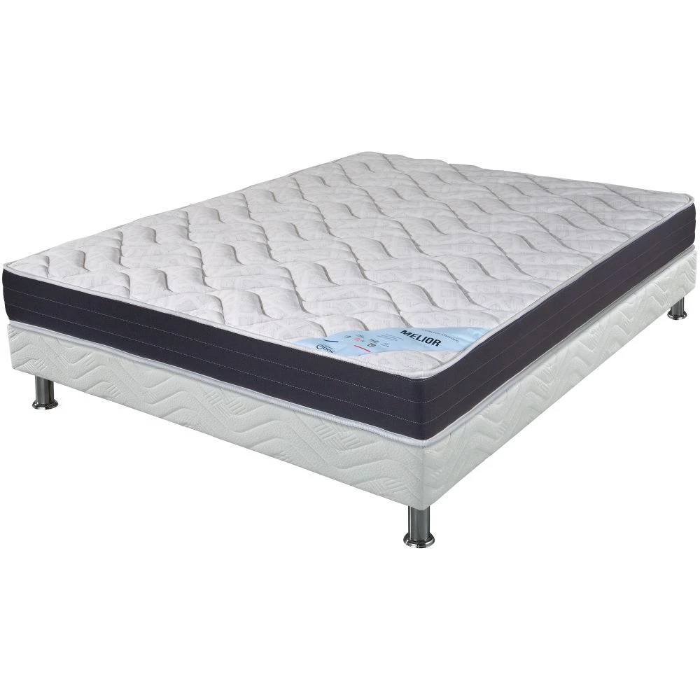 Ensemble tapissier Melior Omega strech blanc 120x190