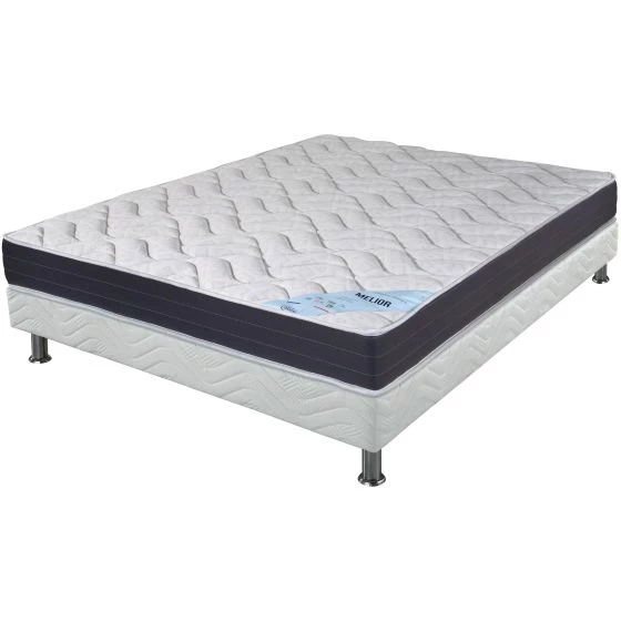 Ensemble tapissier Melior Omega strech blanc 120x190