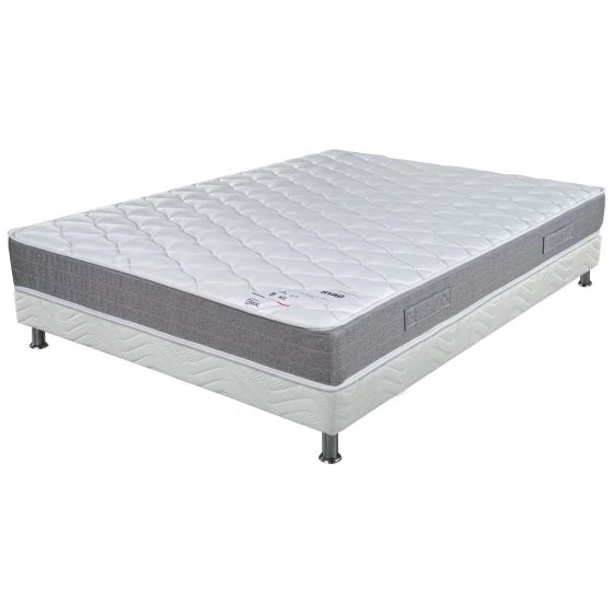 Ensemble tapissier Ryad Omega strech blanc 160x200