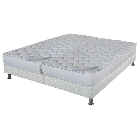 Ensemble tapissier Montana Omega strech blanc 2x80x190