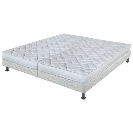 Ensemble tapissier Melissa Omega strech blanc 2x80x190