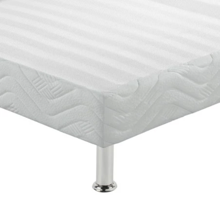 Sommier tapissier + jeu de pieds 90x200