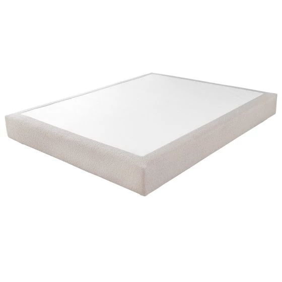 Sommier Tenor + tête Orane + pieds 160x200 bouclette crème 10 lattes