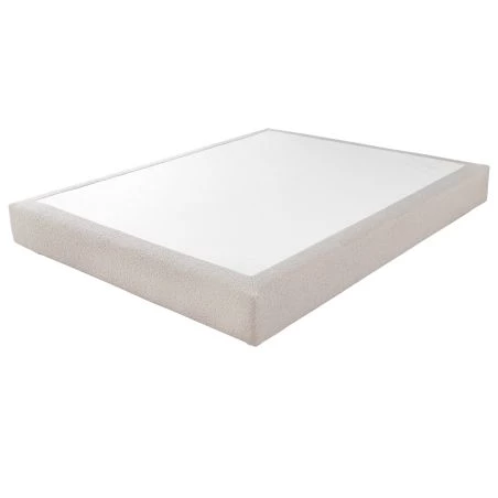 Sommier Tenor + tête Orane + pieds 160x200 bouclette crème 10 lattes