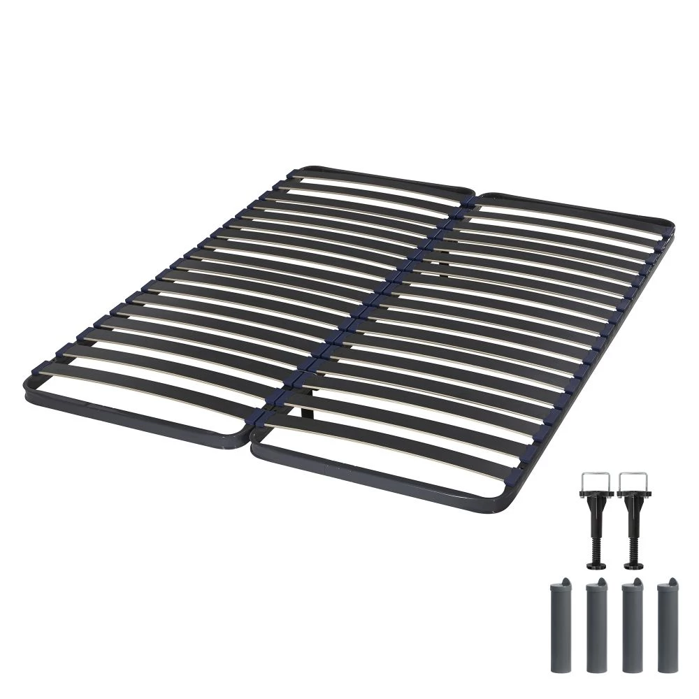Sommier + jeu de pieds 70+70x190 Iota 36 lattes