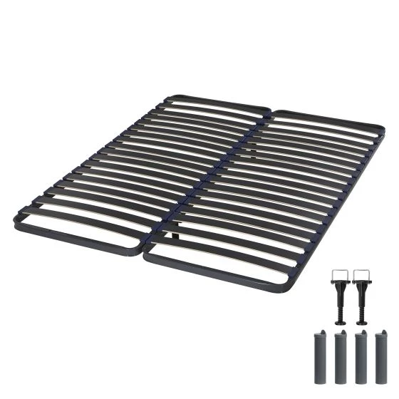 Sommier + jeu de pieds 70+70x190 Iota 36 lattes