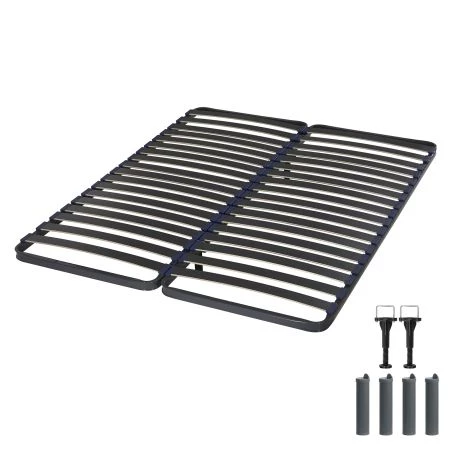 Sommier + jeu de pieds 70+70x190 Iota 36 lattes Sommier + jeu de pieds 70+70x190 Iota 36 lattes