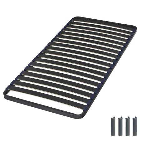 Sommier + jeu de pieds 90x190 C39 18 lattes Sommier + jeu de pieds 90x190 C39 18 lattes