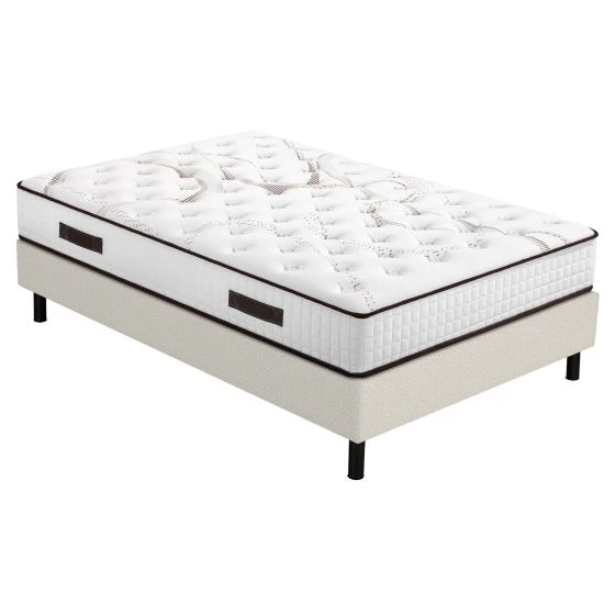 Sommier + Pieds + Matelas Myriade 4 Newkit Bouclette 160x200