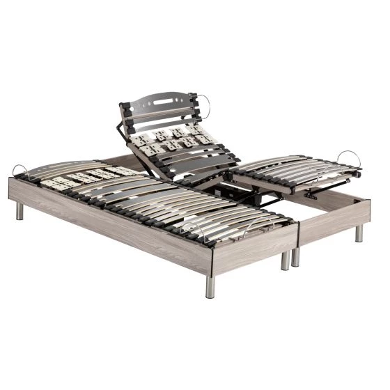 Lit électrique 80+80x200 S73 + matelas Myriade 4