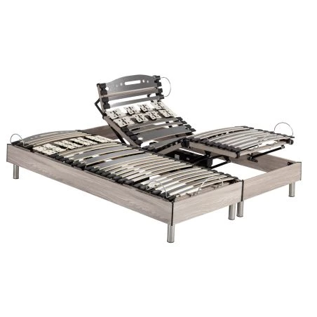 Lit électrique 80+80x200 S73 + matelas Myriade 4