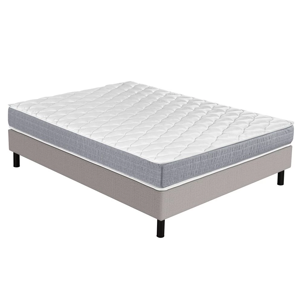 Sommier + Pieds + Matelas Ryad Newkit Lin 160x200