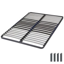 Sommier + pieds 140x190 2x20 lattes C34