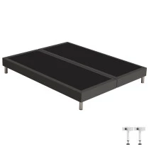 Sommier tapissier + pieds 2x90x200 SR15 anthracite 3