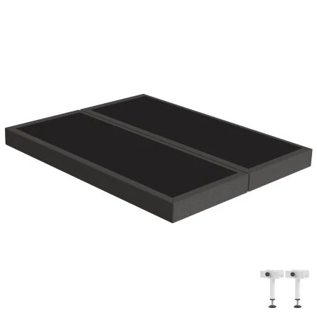 Sommier tapissier 2x80x200 SR15 anthracite 3 Sommier tapissier 2x80x200 SR15 anthracite 3