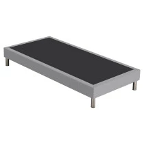 Sommier tapissier + pieds 90x200 SR15 gris cobalt