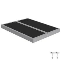 Sommier tapissier 2x80x200 SR15 gris cobalt