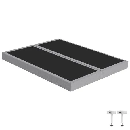 Sommier tapissier 2x80x200 SR15 gris cobalt Sommier tapissier 2x80x200 SR15 gris cobalt
