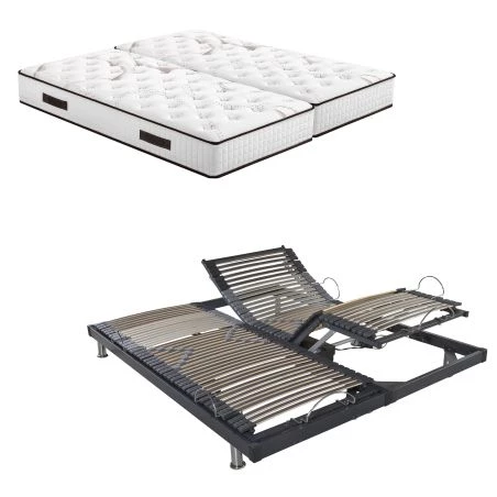Lit électrique S50 + matelas Louxor 90+90x200