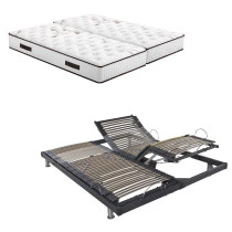 Lit électrique S50 + matelas Louxor 80+80x200