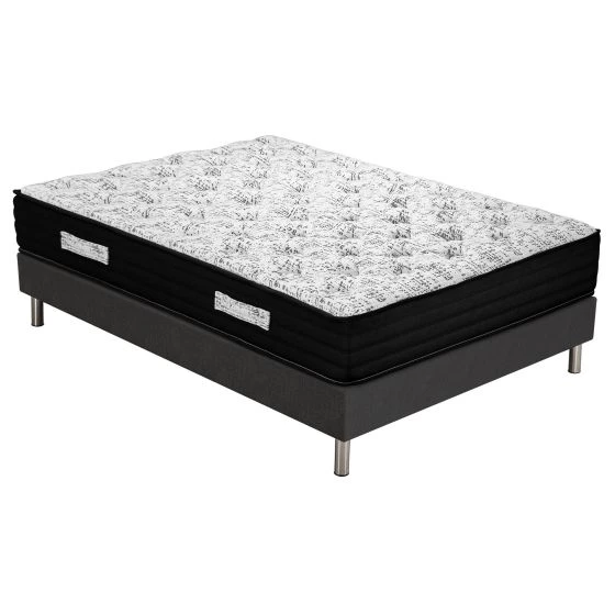 Ensemble tapissier Black Matress SR15 Anthracite 160x200