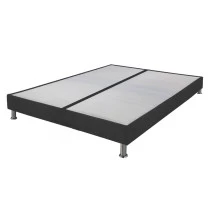 Sommier tapissier + jeu de pieds 90+90x200 Omega anthracite 3 - 18 lattes