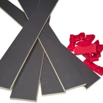 5 lattes + 10 embouts - 680x68x8 mm - lit 140 - pour sommier / bz / clic clac