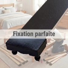 5 lattes grises + 10 embouts - 680x48x8 mm - lit 140 - pour sommier / bz / clic clac