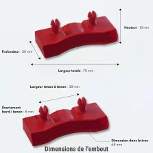 1 latte - 680x68x8 mm - lit 140 - pour sommier / bz / clic clac
