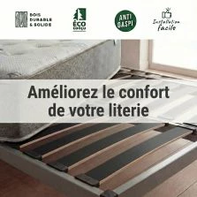 30 lattes - 680x68x8 mm - lit 140 - pour sommier / bz / clic clac