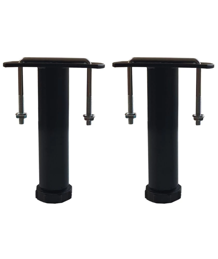 2 pieds de liaison métal H 14 à 25 cm pour sommier métal