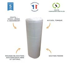 Matelas 160x200 Maryland mousse HD roulé