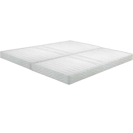 Sommier tapissier 80+80x200 Omega blanc 17 lattes Sommier tapissier 80+80x200 Omega blanc 17 lattes