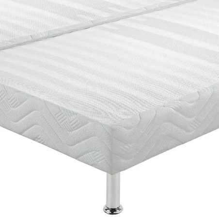 Sommier tapissier + pieds 70+70x190