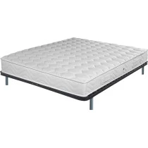 Sommier démonté+matelas+pieds 140x190