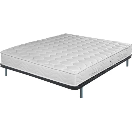 Sommier démonté+matelas+pieds 160x200