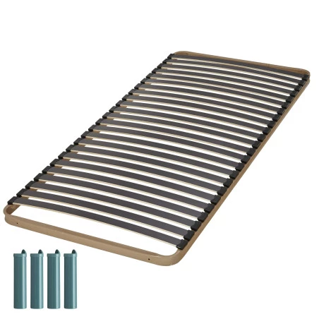 Sommier + jeu de pieds 80x190 C224 24 lattes Sommier + jeu de pieds 80x190 C224 24 lattes