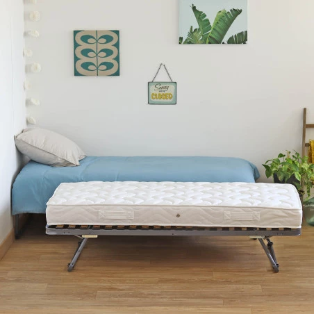 Ensemble sommier et matelas gigogne 90x190