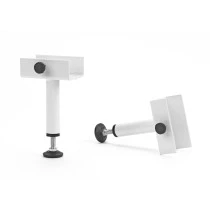 2 pieds de liaison métal H 13 - 22 cm pour sommier tapissier