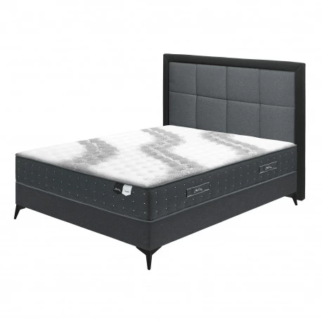 Literie complète Cosmos 140x190 anthracite Literie complète Cosmos 140x190 anthracite