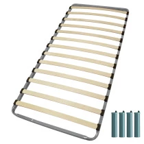 Sommier + pieds 90x190 13 lattes C213
