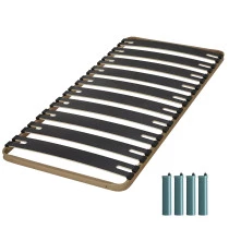 Sommier + pieds 90x190 10 lattes C310