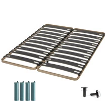 Sommier + pieds 80+80x200 2x11 lattes C310