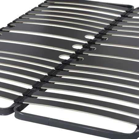 Sommier 80+80x200 en métal