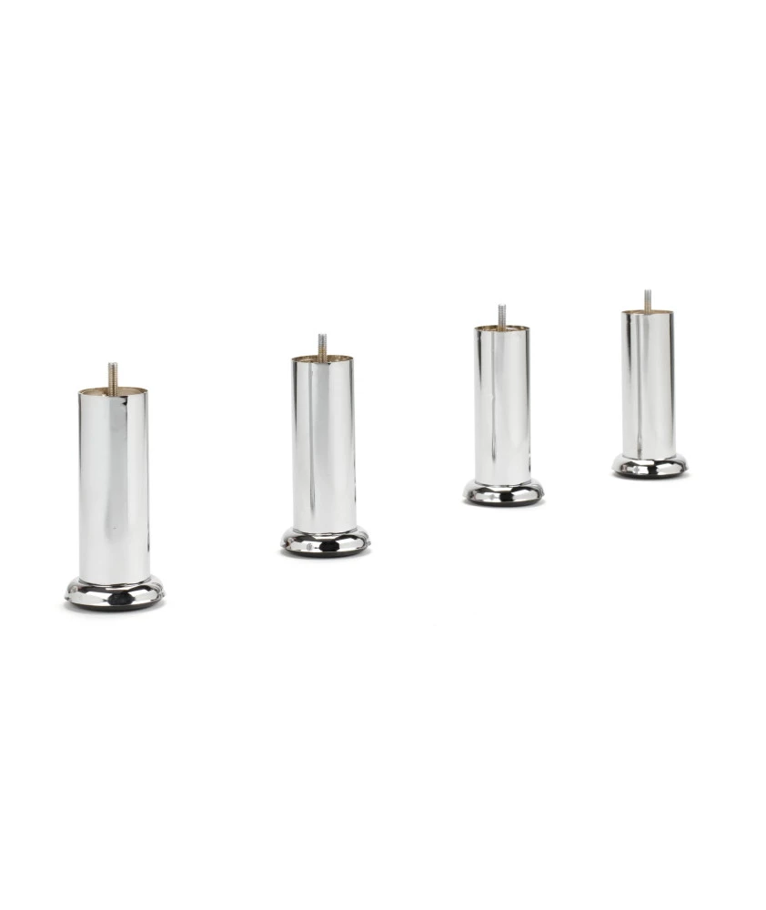 4 pieds chromé H 20 cm pour sommier tapissier 4 pieds chromé H 20 cm pour sommier tapissier