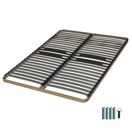 Sommier + pieds 140x200 2x23 lattes C322 Sommier + pieds 140x200 2x23 lattes C322